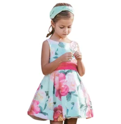 Amaya 513202SM Floral Dress - Green Clearance