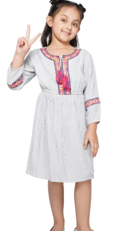 America & Beyond Striped Floral Dress Best