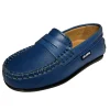 Atlanta Mocassin Boy's & Girl's Originals 032 Penny Loafer - Blue Ocean Smooth Outlet