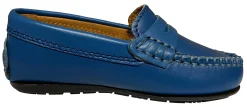 Atlanta Mocassin Boy's & Girl's Originals 032 Penny Loafer - Blue Ocean Smooth Outlet