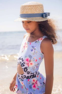 Blueberry Bay Dream Weaver Boater Style Sun Hat Sale