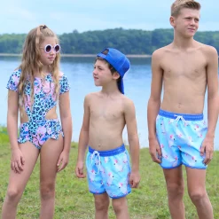 Blueberry Bay Emerald Toucan Bay Swim Trunks Sale
