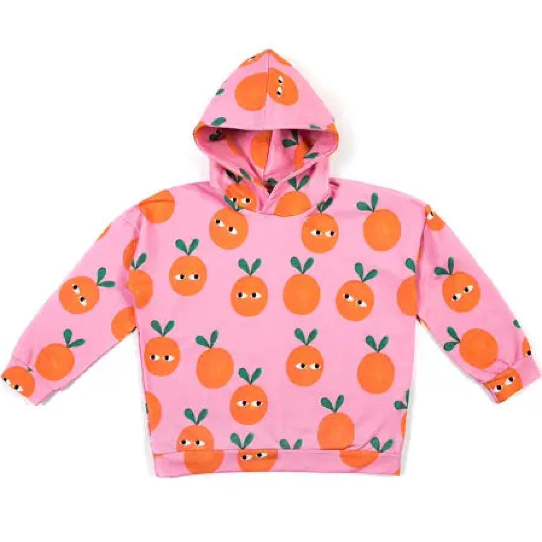Don't Grow Up Organic Oranges on Pink Hoodie Fashion