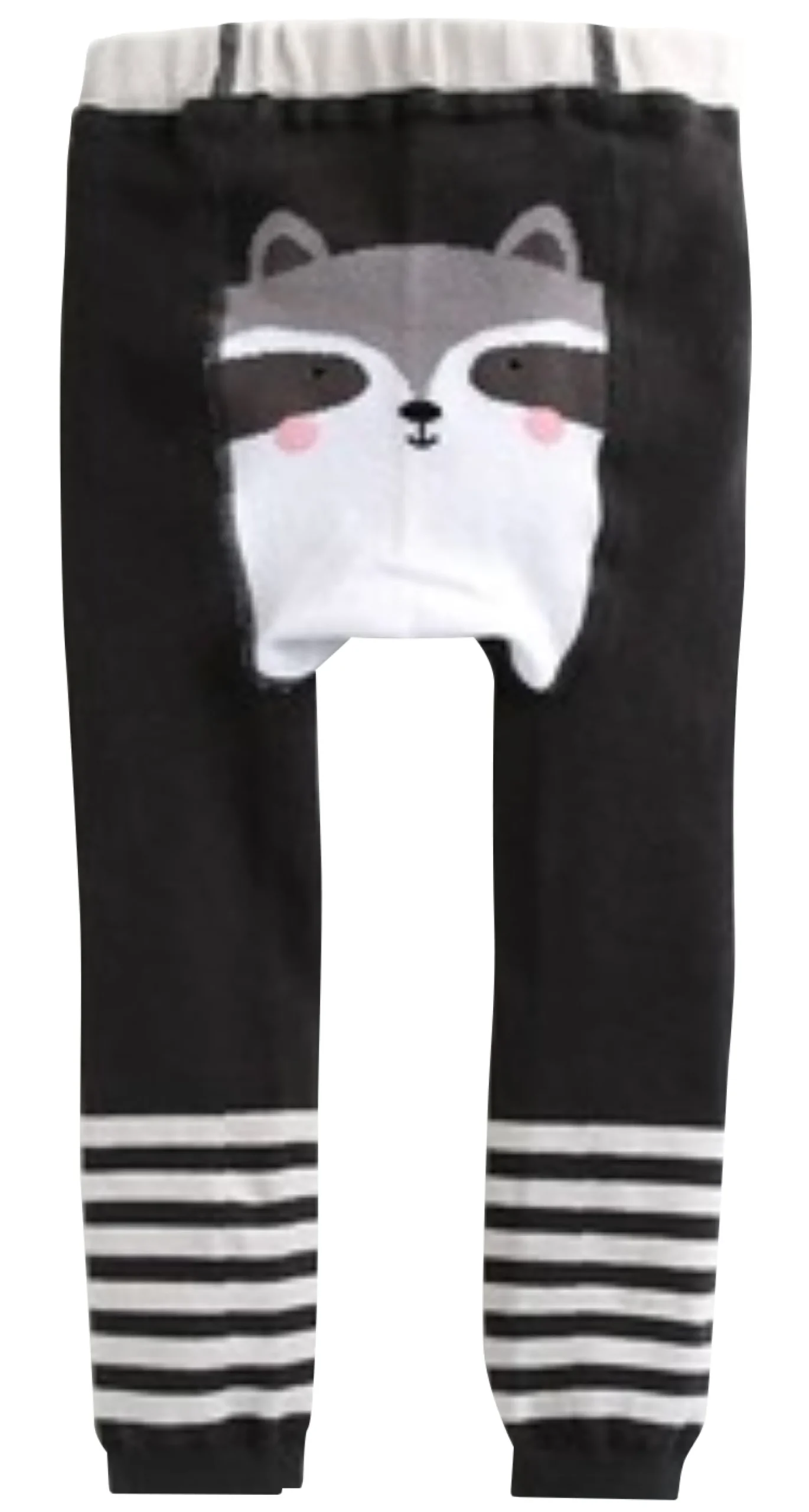 Eva & Elvin Girl's Black Tights Cotton Raccoon Discount
