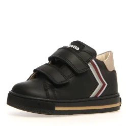 Falcotto Boy's and Girl's New Leryn Calf Sneakers, Black/Taupe Fashion