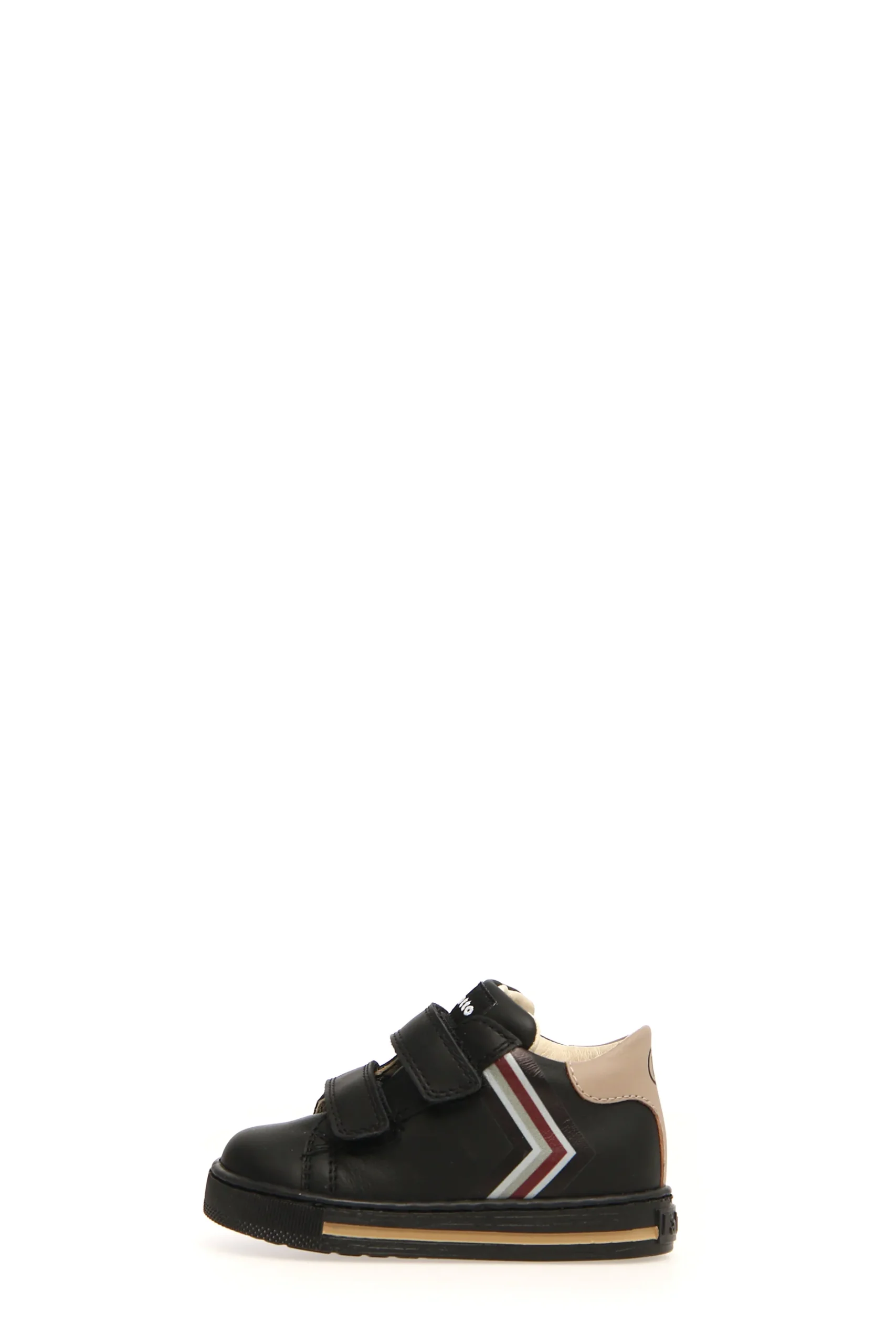 Falcotto Boy's and Girl's New Leryn Calf Sneakers, Black/Taupe Fashion