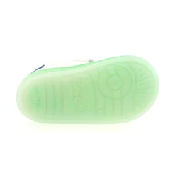 Falcotto Boy's And Girl's Sasha Vl Casual Shoes - White / Green Fluo Fashion