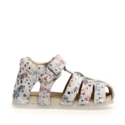 Falcotto Girl's Alby Suede Sandals - Flowery White Online