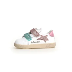 Falcotto Girl's Alnoite 2 Vl Casual Shoes - White / Pink Hot