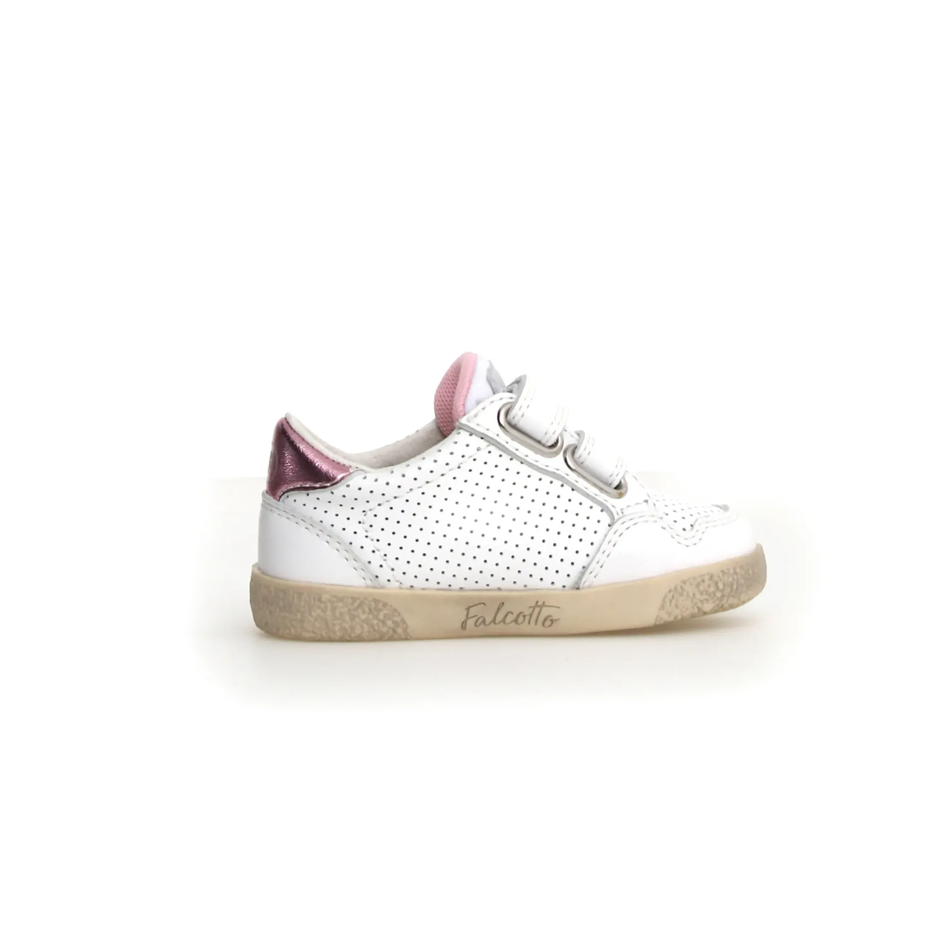 Falcotto Girl's Alnoite Low 2 Vl Casual Shoes - White / Pink Discount