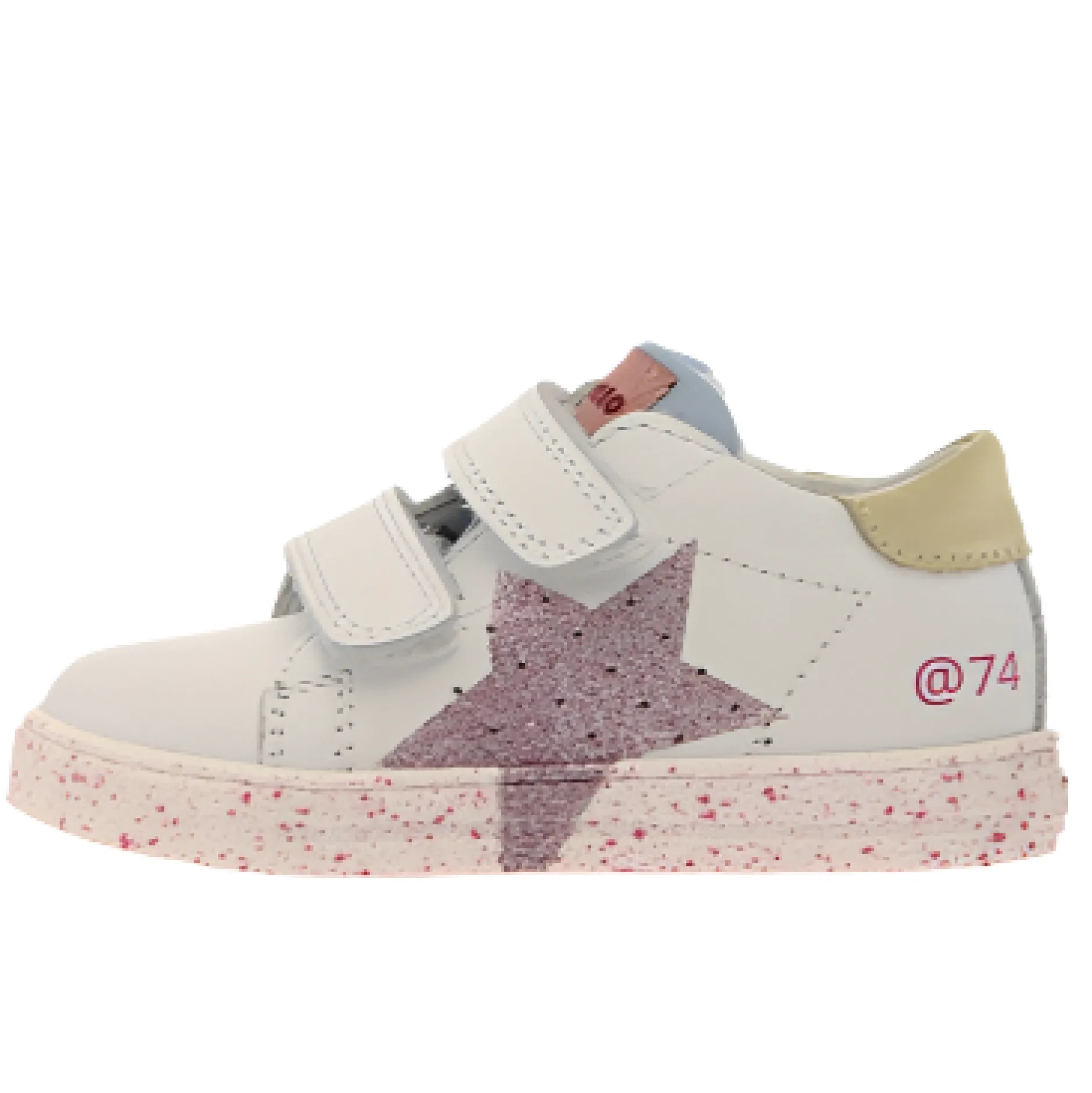 Falcotto Girl's Salazar 3 Vl Casual Shoes - White / Paglia / Pink Clearance