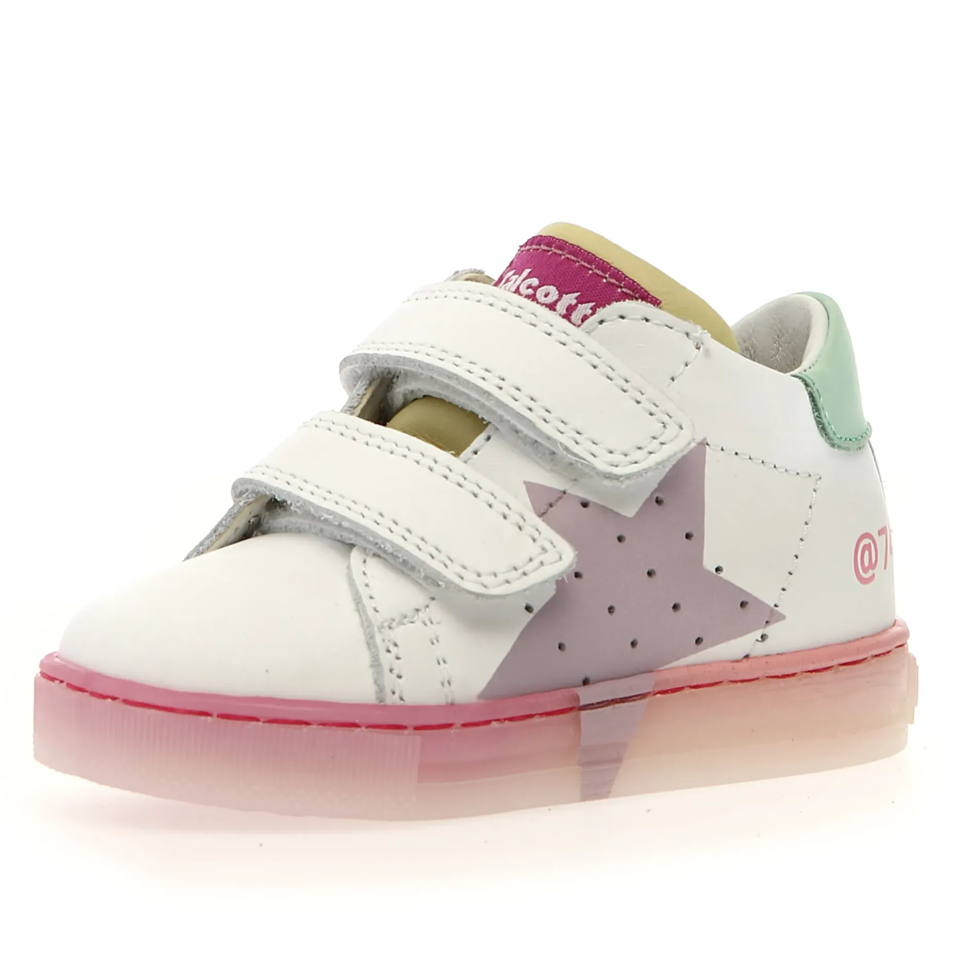 Falcotto Girl's Salazar 3 Vl Casual Shoes - White / Mint / Lilac Clearance