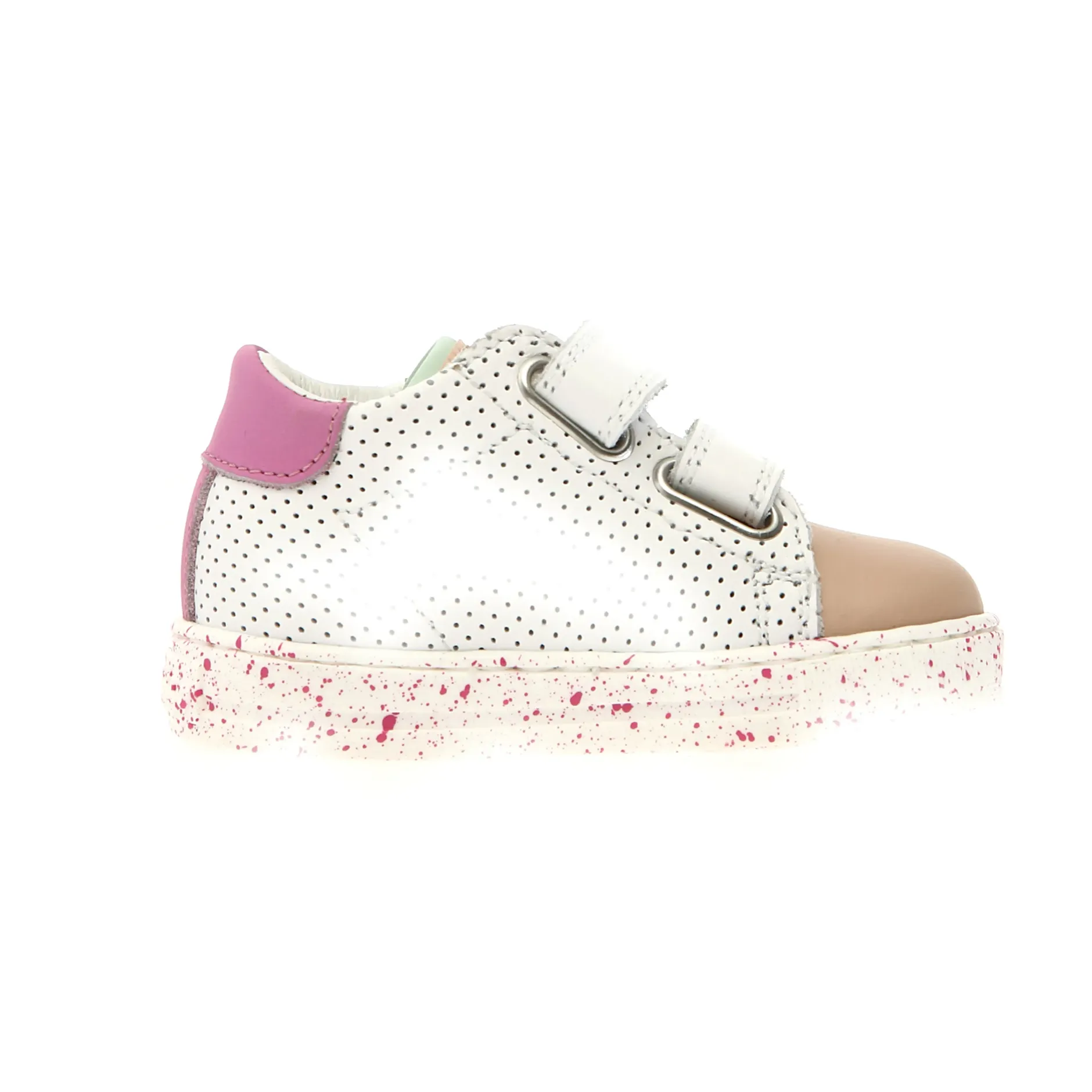 Falcotto Girl's Salazar 3 Vl Casual Shoes - White / Deep Pink / Light Dream Outlet