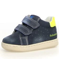 Falcotto Kiner Vl Boy's Casual Shoes - Navy/Yellow Hot
