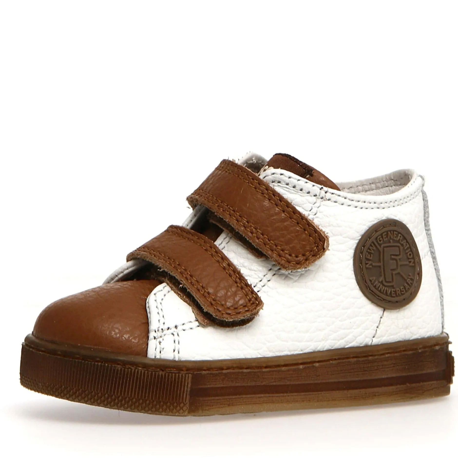 Falcotto Michael Boy's Sneakers - White/Cognac Clearance