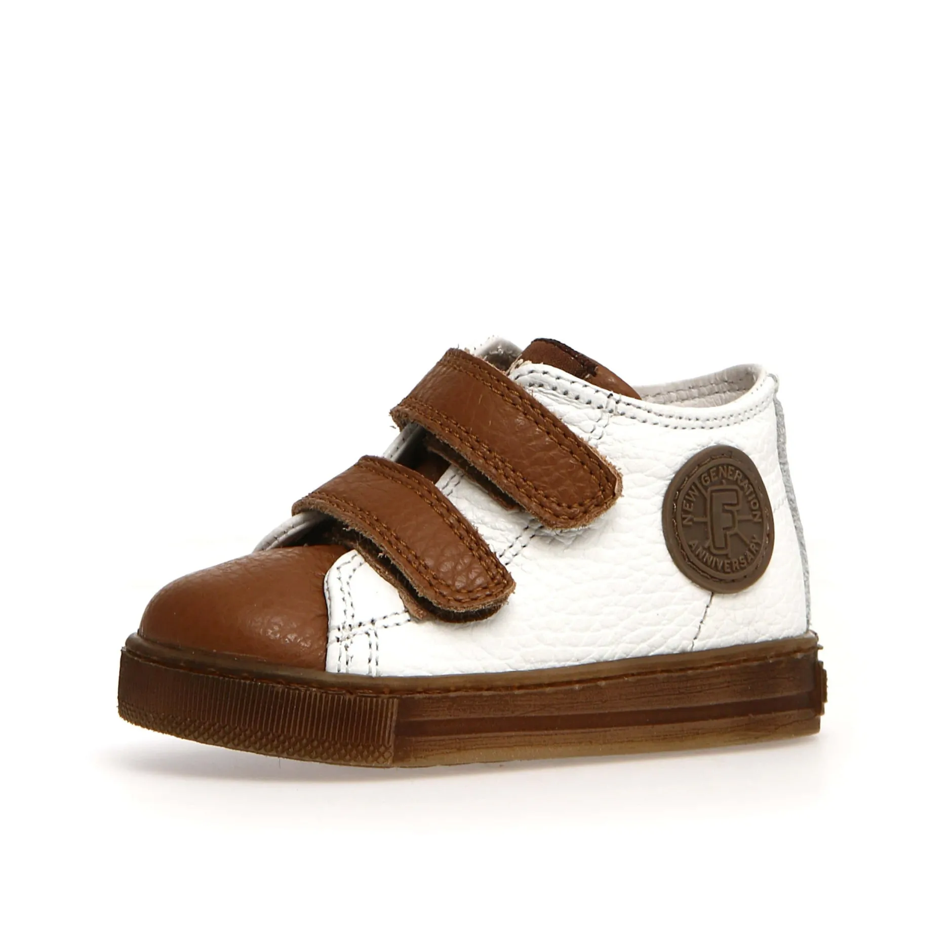 Falcotto Michael Boy's Sneakers - White/Cognac Clearance