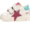 Falcotto Salazar VL Girl's Sneakers - White/Capri/Fuchsia New