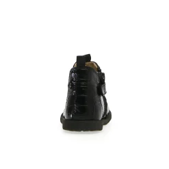 Falcotto Winter Wood Boy's and Girl's Half Boots - Black Embossed Online
