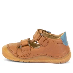 Froddo Boy's and Girl's Paix Up Double Sandals - Brown Clearance