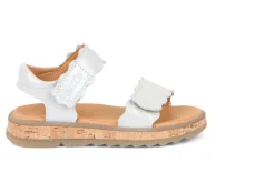 Froddo Girl's Alana Sandals - White Shine Best