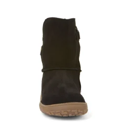 Froddo Kid's Barefoot Tex Suede Waterproof Boots - Black New