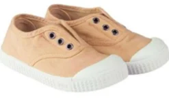 Igor Berri Boy's and Girl's Laceless Canvas Shoes - Apricot New