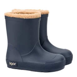 Igor Boy's and Girl's Yogi Borreguito Rain Boots - Marino Fashion