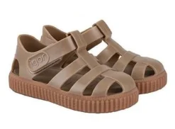 Igor Girl's and Boy's Nico Caramelo Jelly Sandals, Taupe Fashion