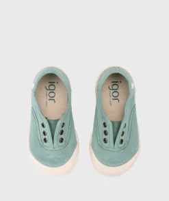 Igor Girl's Lona Laceless Shoes - Matcha Online