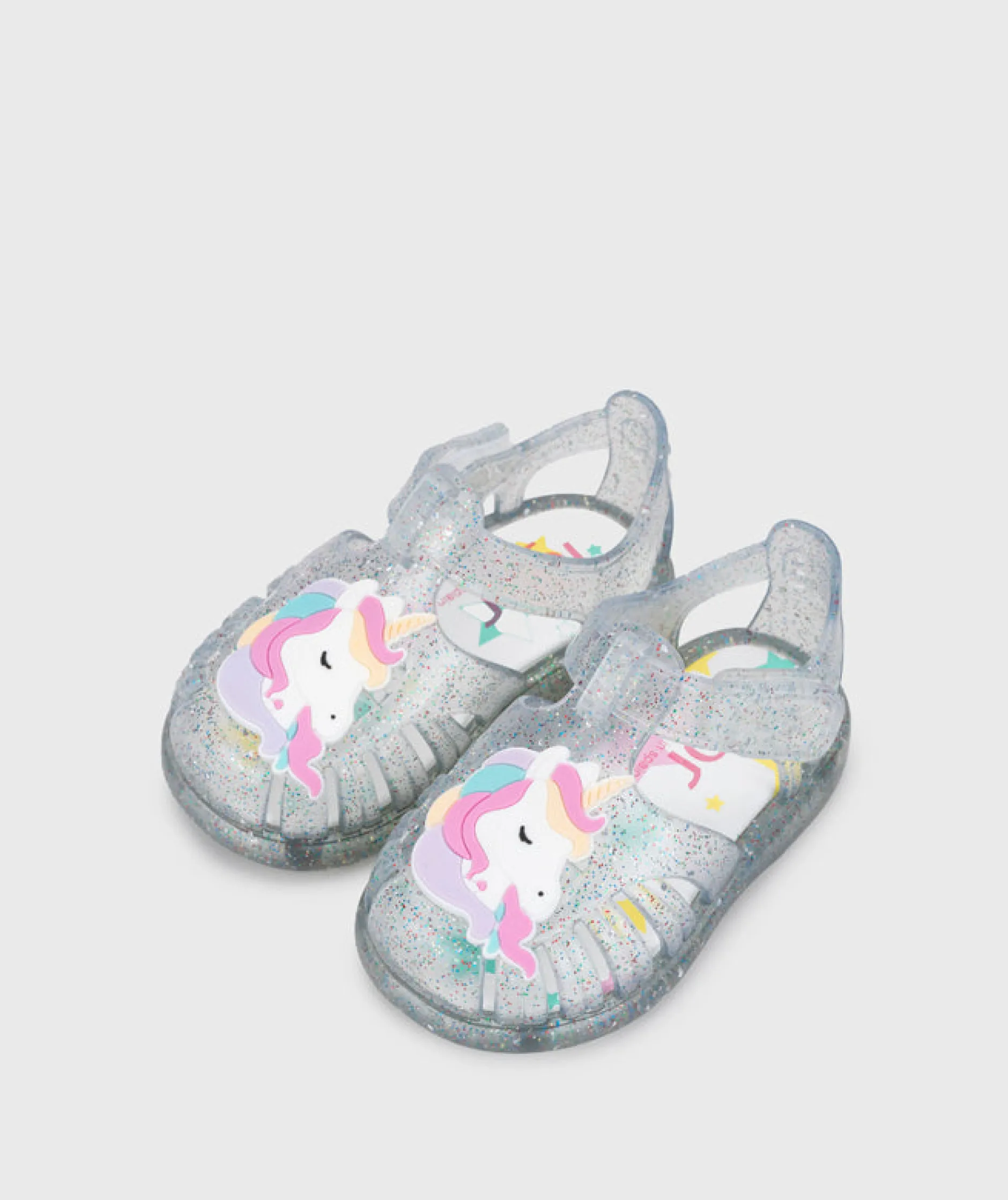 Igor Girl's Tobby Unicornio Sandals - Tr.Transp. Multi Glitter Sale