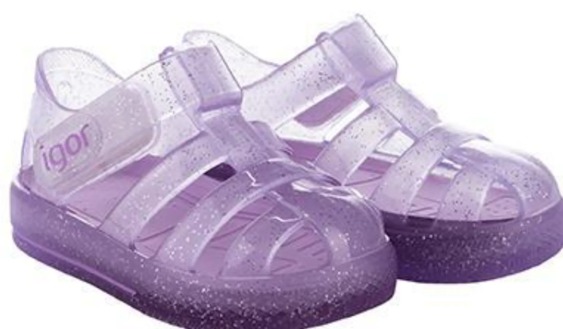 Igor S10265 Girl's Star Glitter Sandal - Malva New