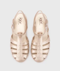 Igor Women's Biarritz Metal Sandals - Platino Fashion
