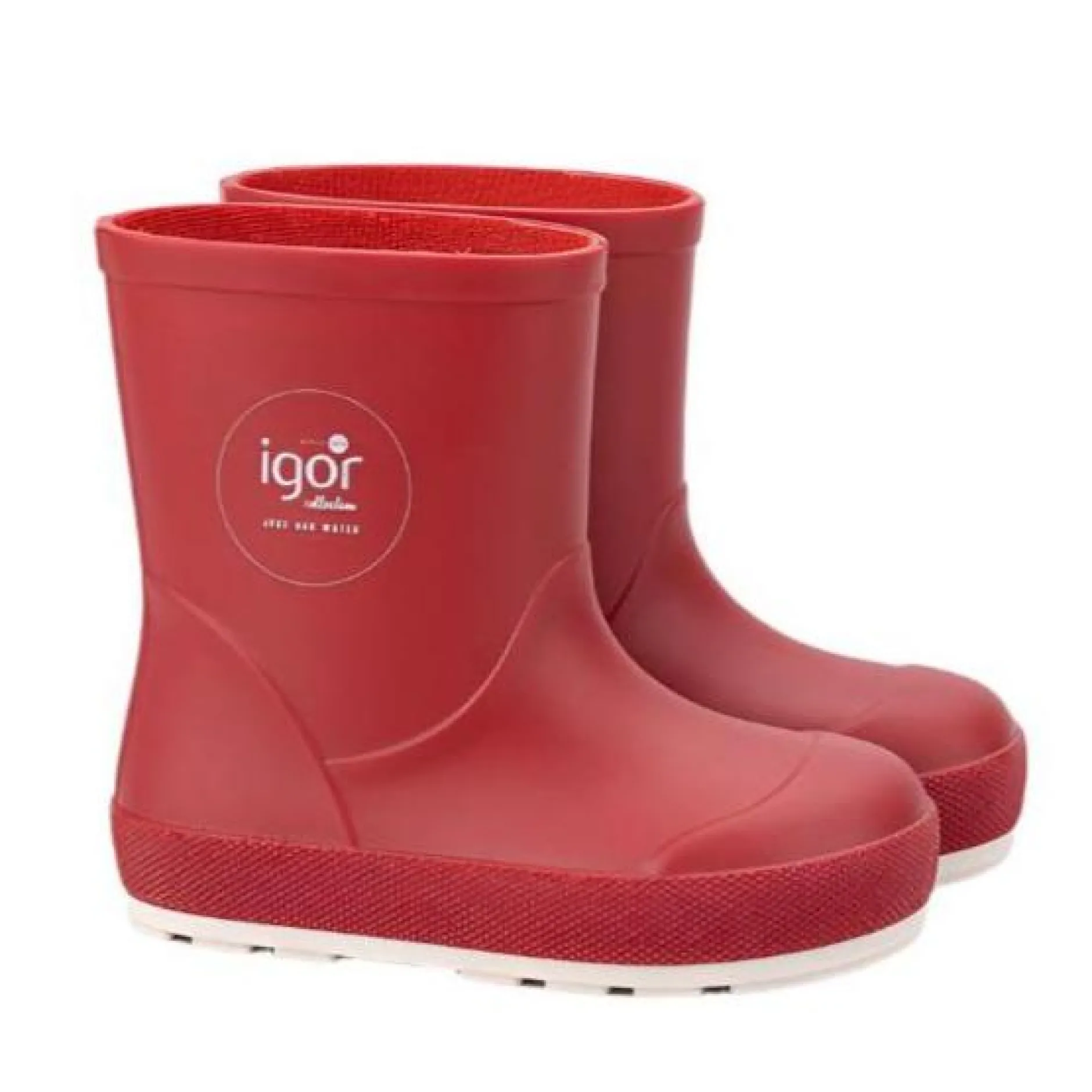 Igor Yogi Nautico Barefoot Rain Boots, Rojo Fashion