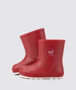 Igor Yogi Nautico Barefoot Rain Boots, Rojo Fashion