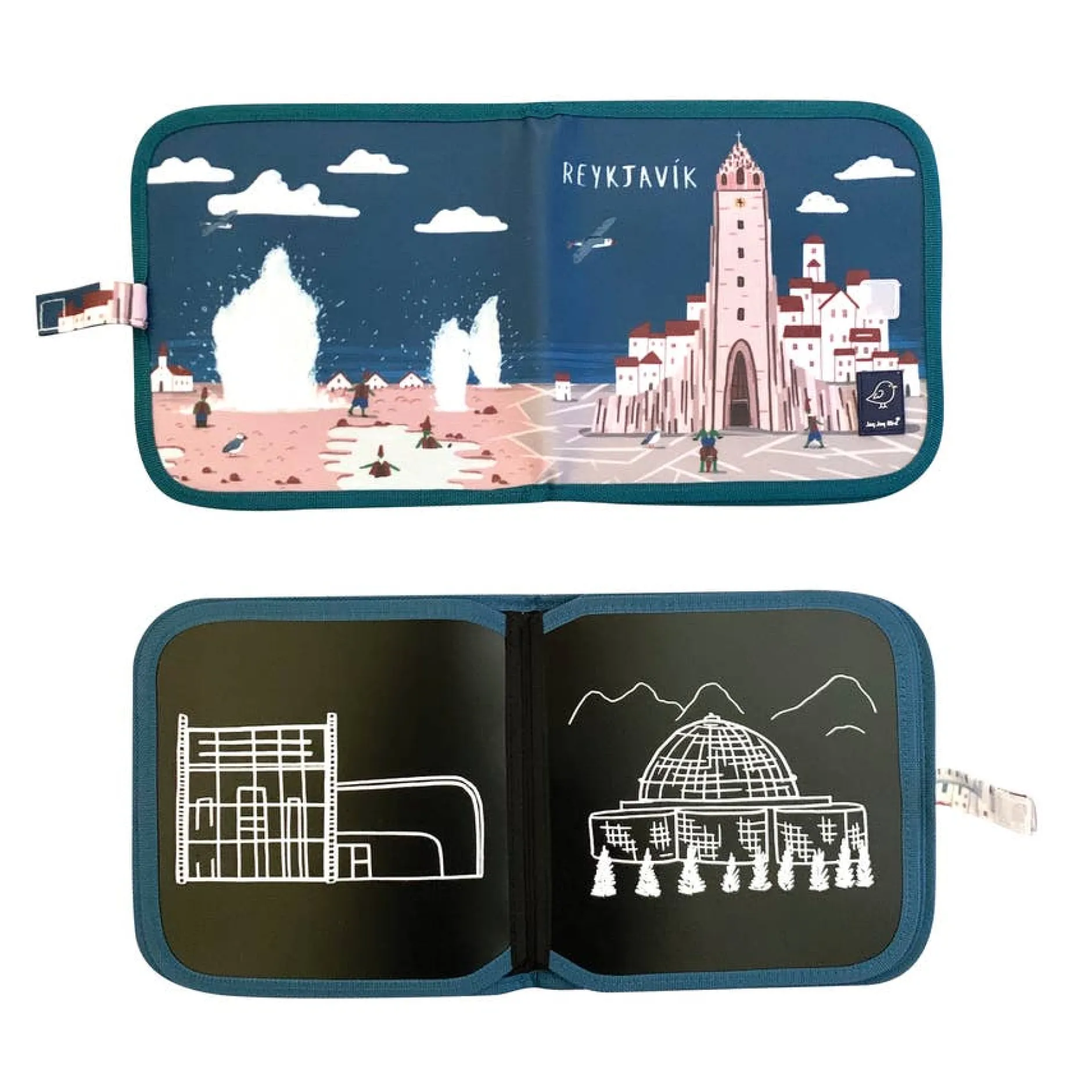 Jaq Jaq Bird Cities of Wonder Erasable Book - Reykjavik Hot