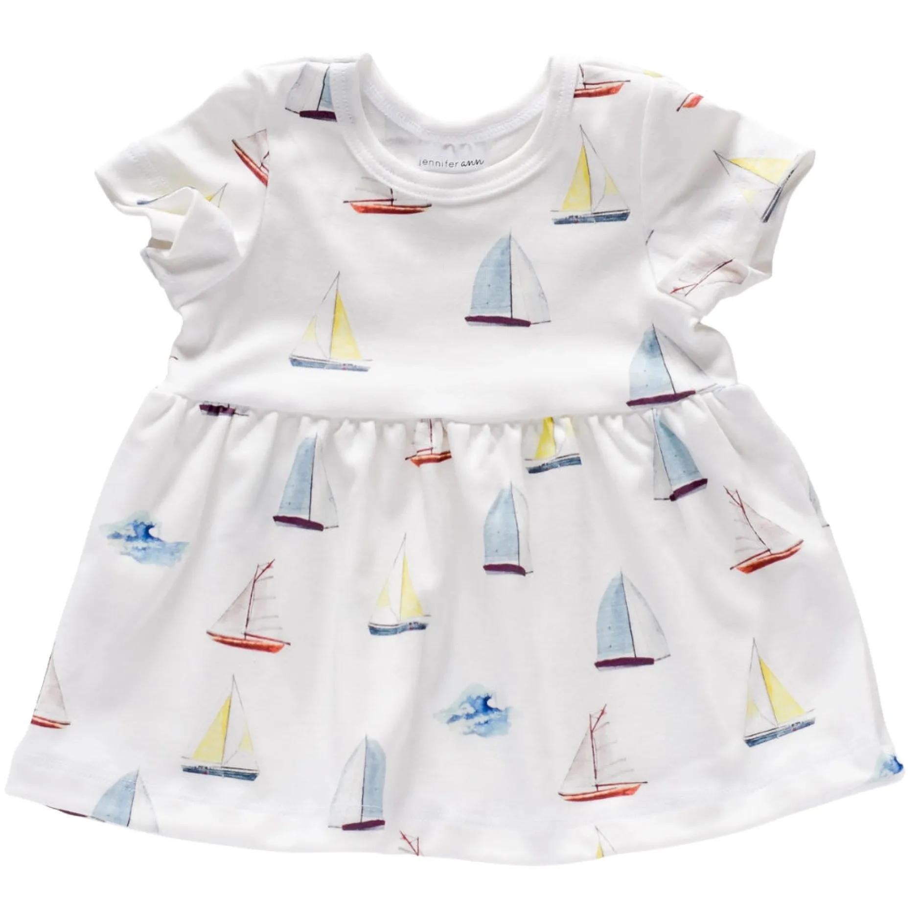 Jennifer Ann Organic Dress - Sailboats Clearance