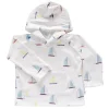 Jennifer Ann Organic Pocket Hoodie - Sailboats Sale