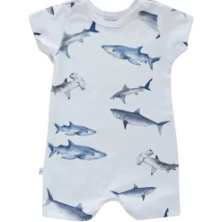 Jennifer Ann Organic Shark Romper New