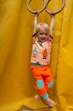 Moromini Vibrant Orange Baggy Pants Discount