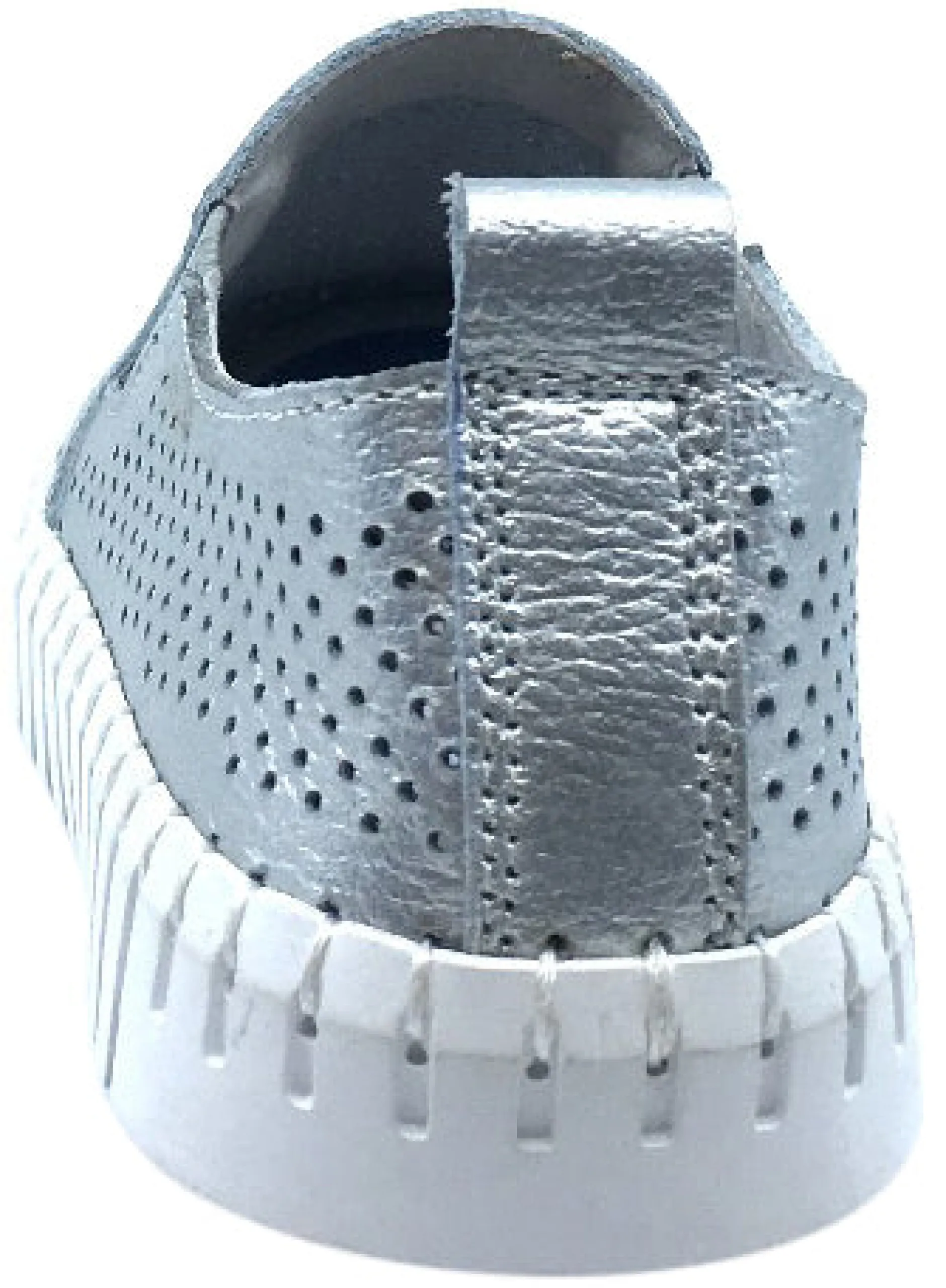 My Brooklyn Girl's Silver Leather Coney Island Sneaker Outlet