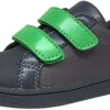 My Brooklyn The Original Boy's and Girl's Sneaker in Grey with Green Double Straps Sale