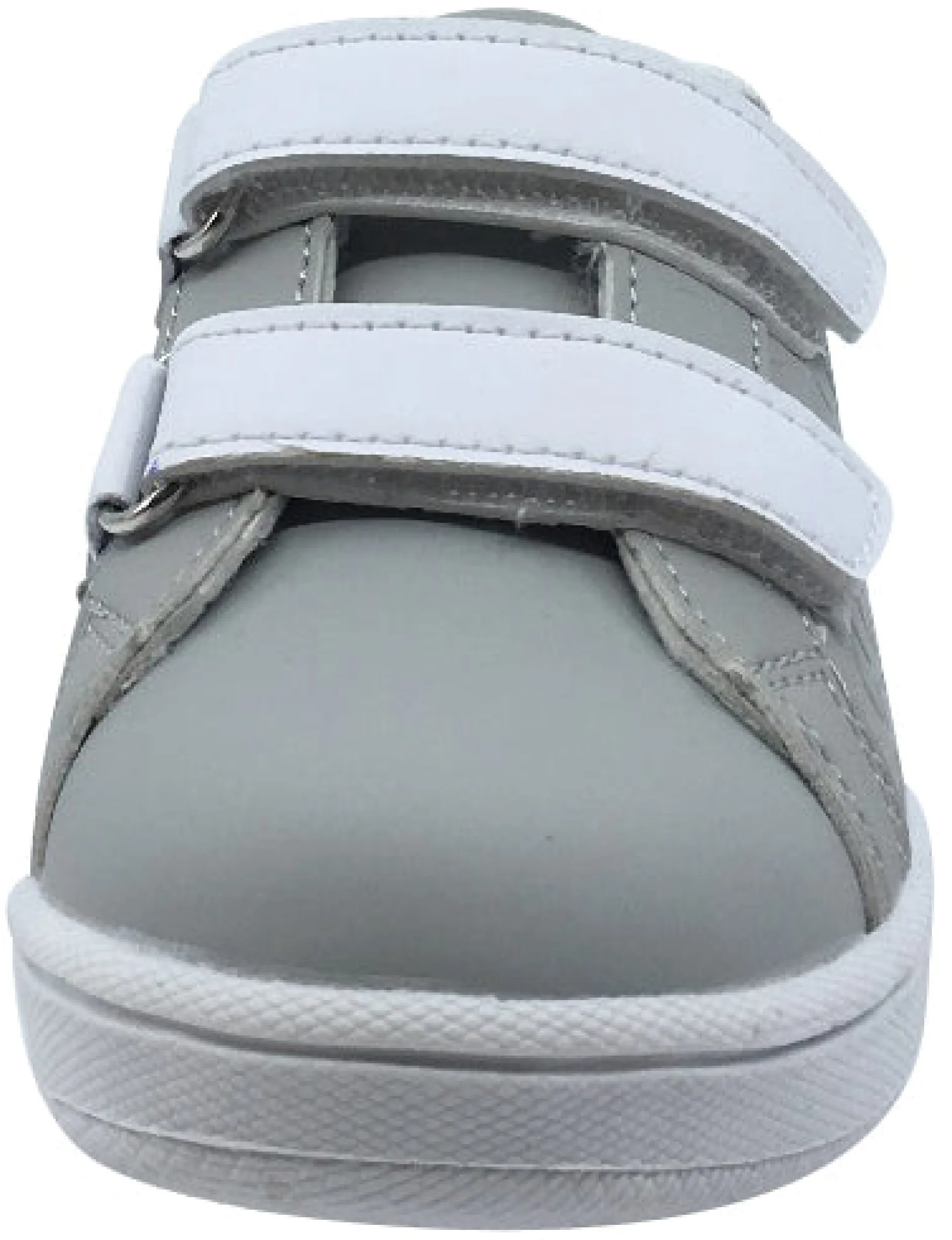 My Brooklyn The Original Boy's and Girl's Sneaker in Grey with White Double Straps Sale