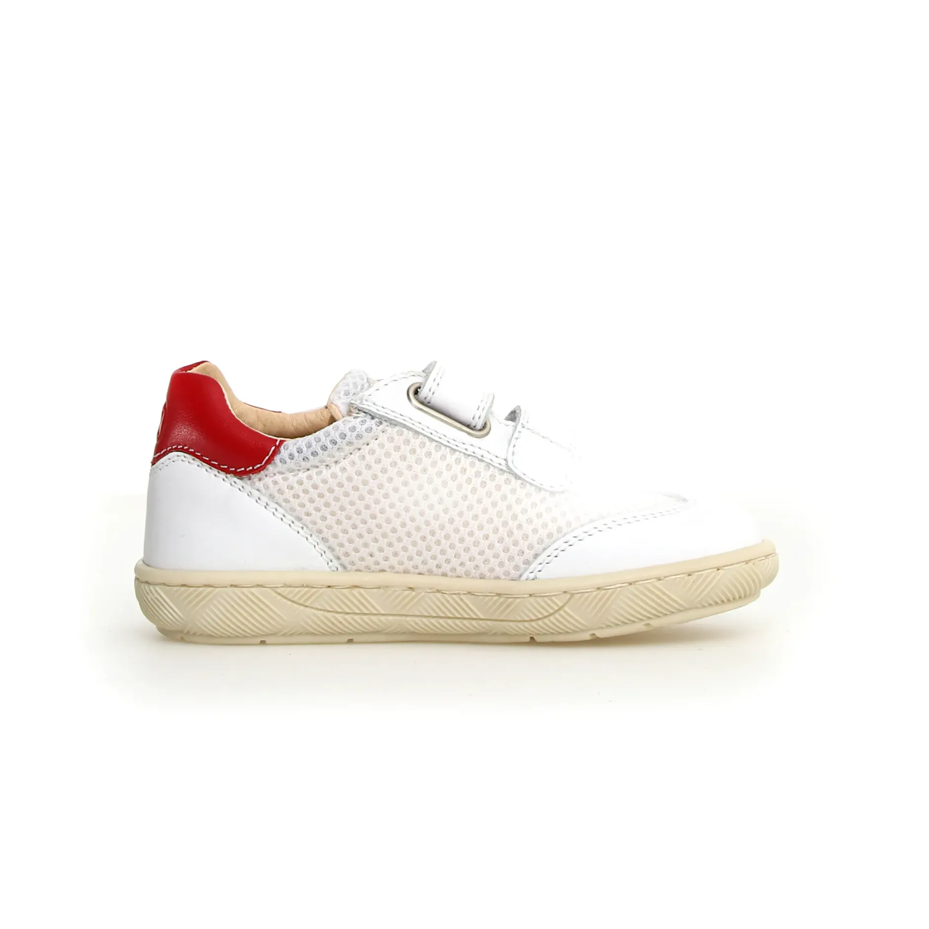Naturino Boy's Kevis Casual Shoes - White / Red / Bermuda Best