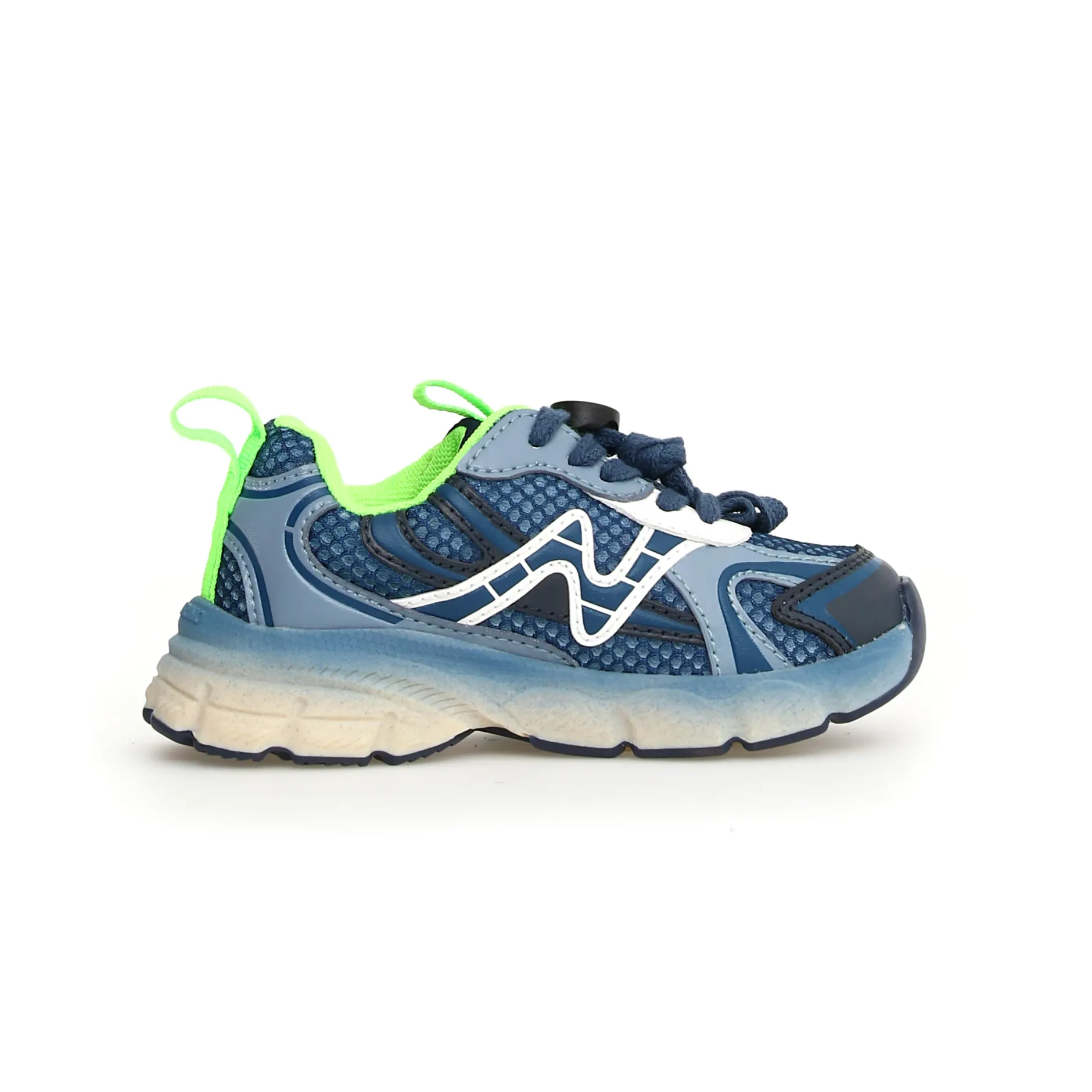 Naturino Boy's Wave Sneakers - Azure / Celeste / White New