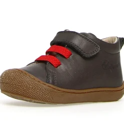 Naturino Girl's & Boy's Pichai Nappa Spazz. Sneakers - Anthracite/Red Sale