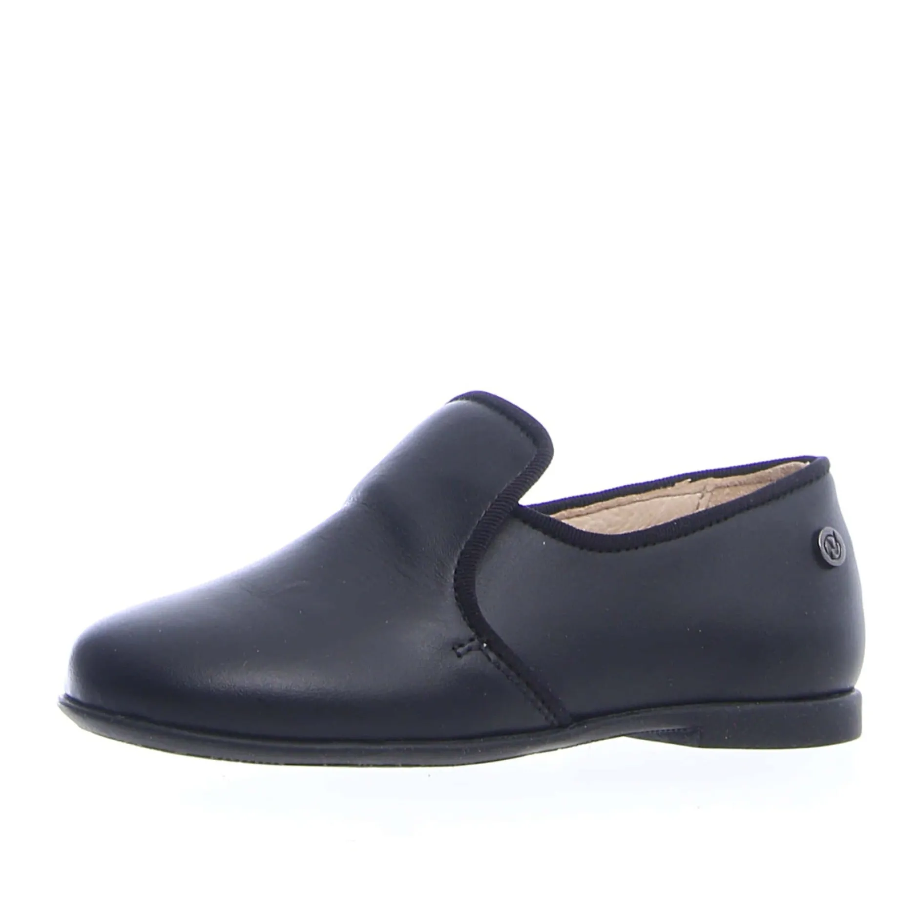 Naturino Girl's and Boy's Alghero Leather Slip On Shoes, Black Clearance