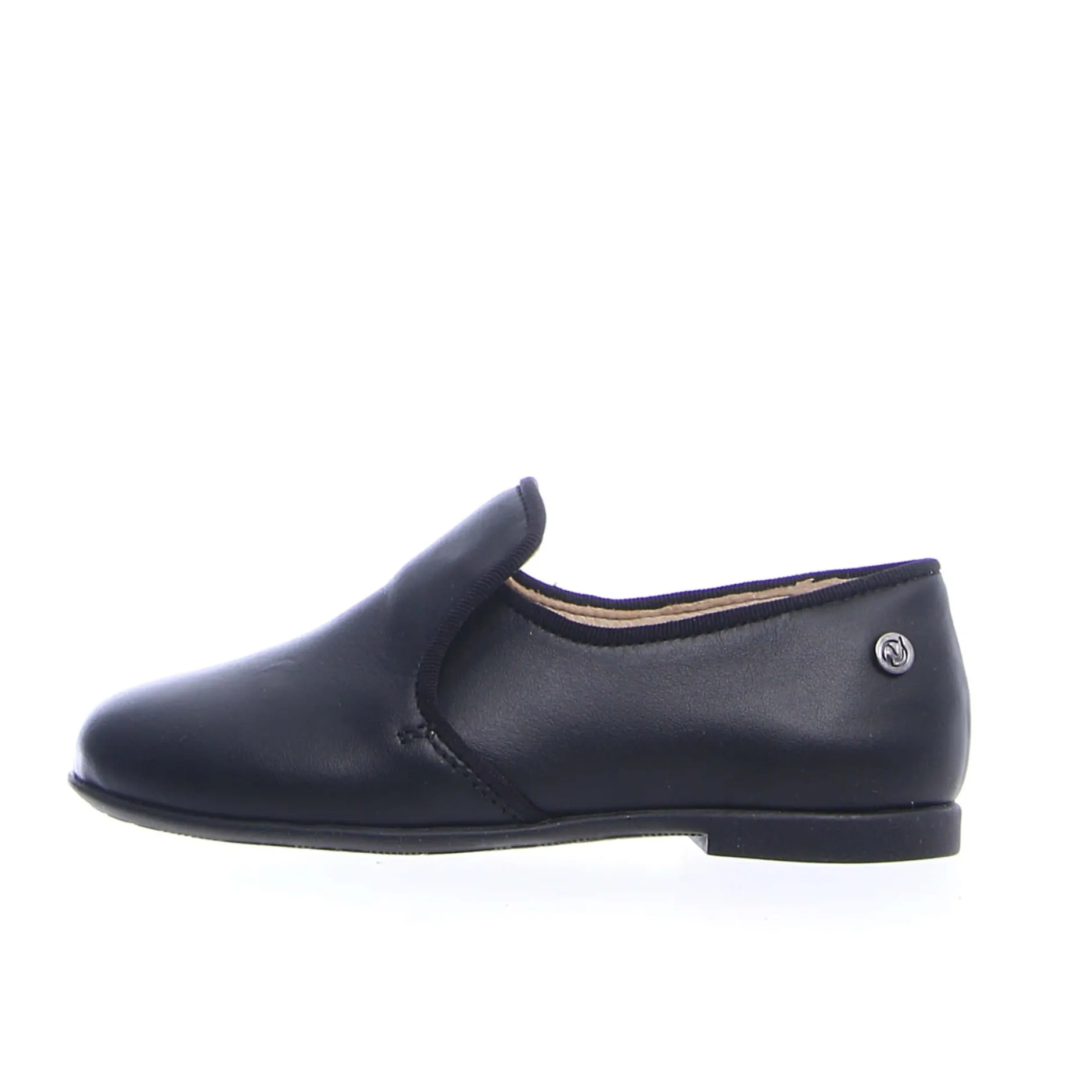 Naturino Girl's and Boy's Alghero Leather Slip On Shoes, Black Clearance