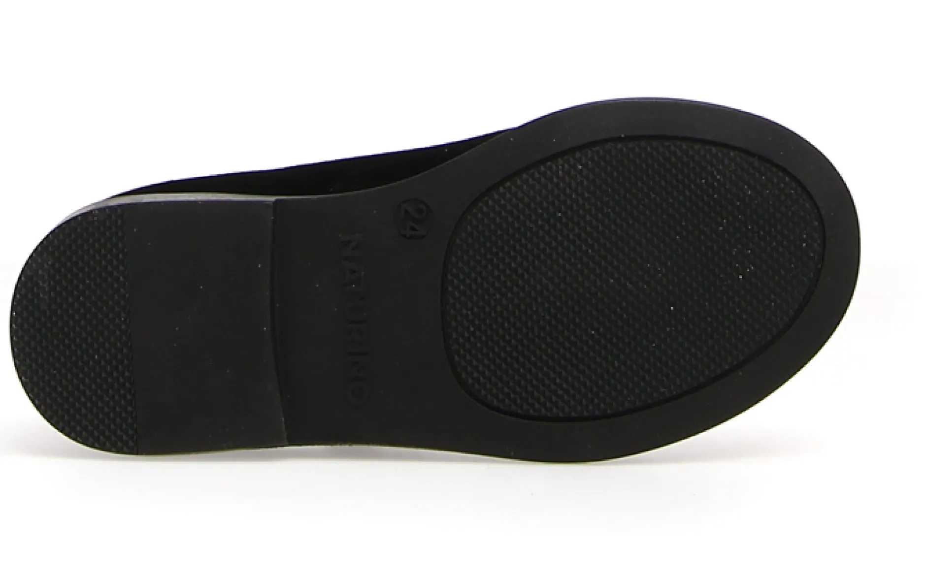 Naturino Girl's Calen Velvet Flat Shoes - Black Clearance
