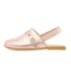 Naturino Girl's Callais Sandals - Metallic Cipria Hot