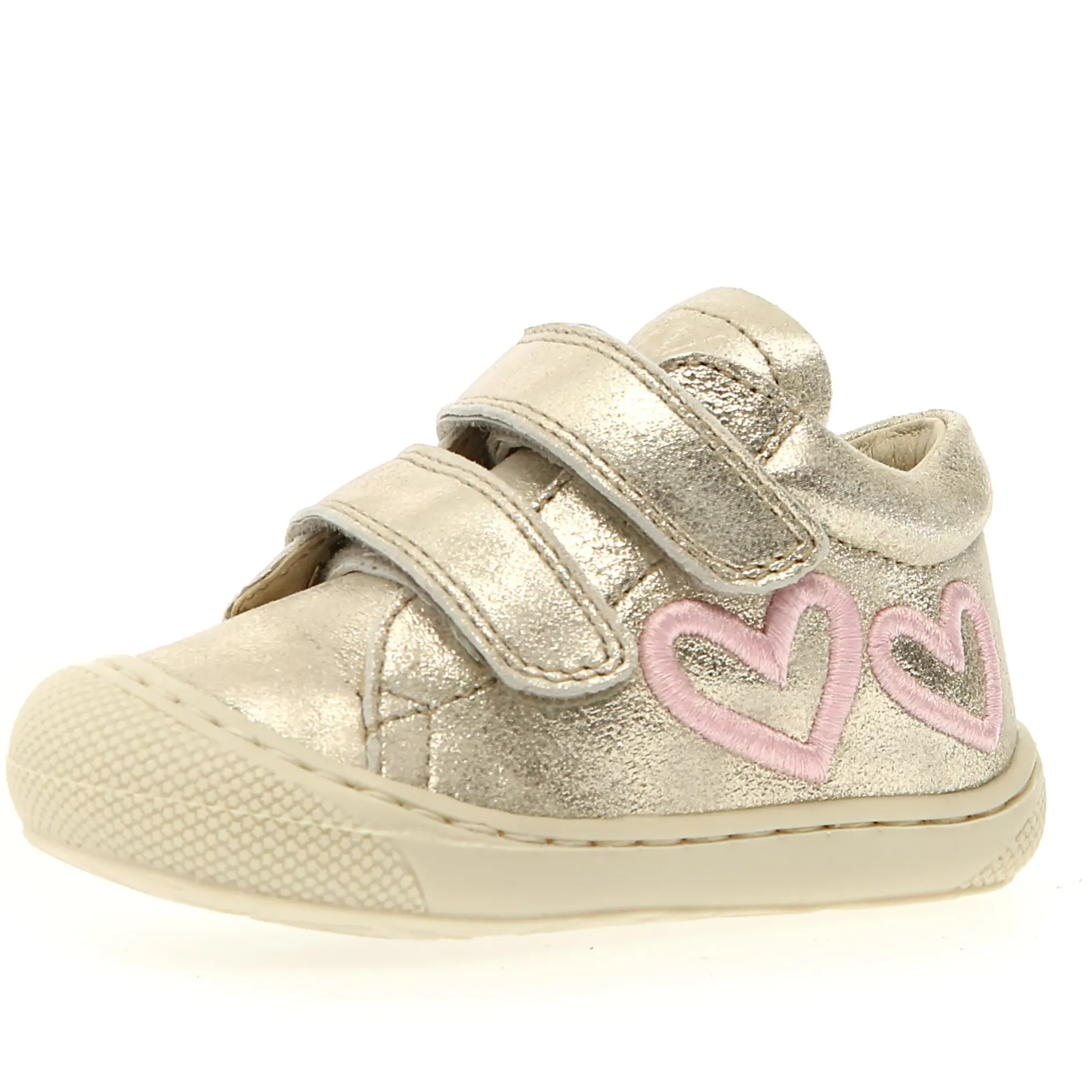 Naturino Girl's Glow Vl Casual Shoes - Platinum Outlet